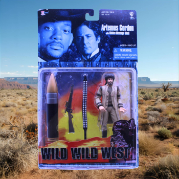 Wild Wild West Artemus Gordon Actionfigur (X-Toys 1999) | OVP & Hidden Message Shell